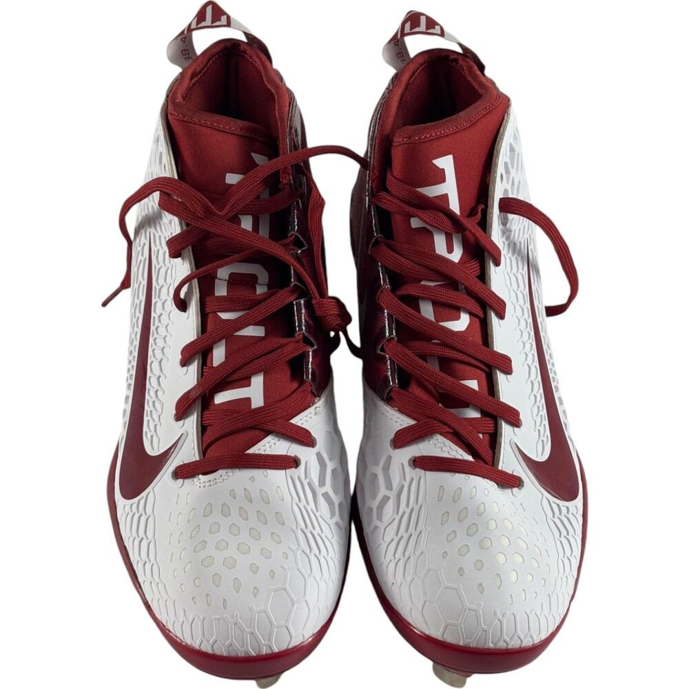 Nike Force Zoom Mike Trout 5 Mens Size 8 Baseball Cleats White AH3373-161